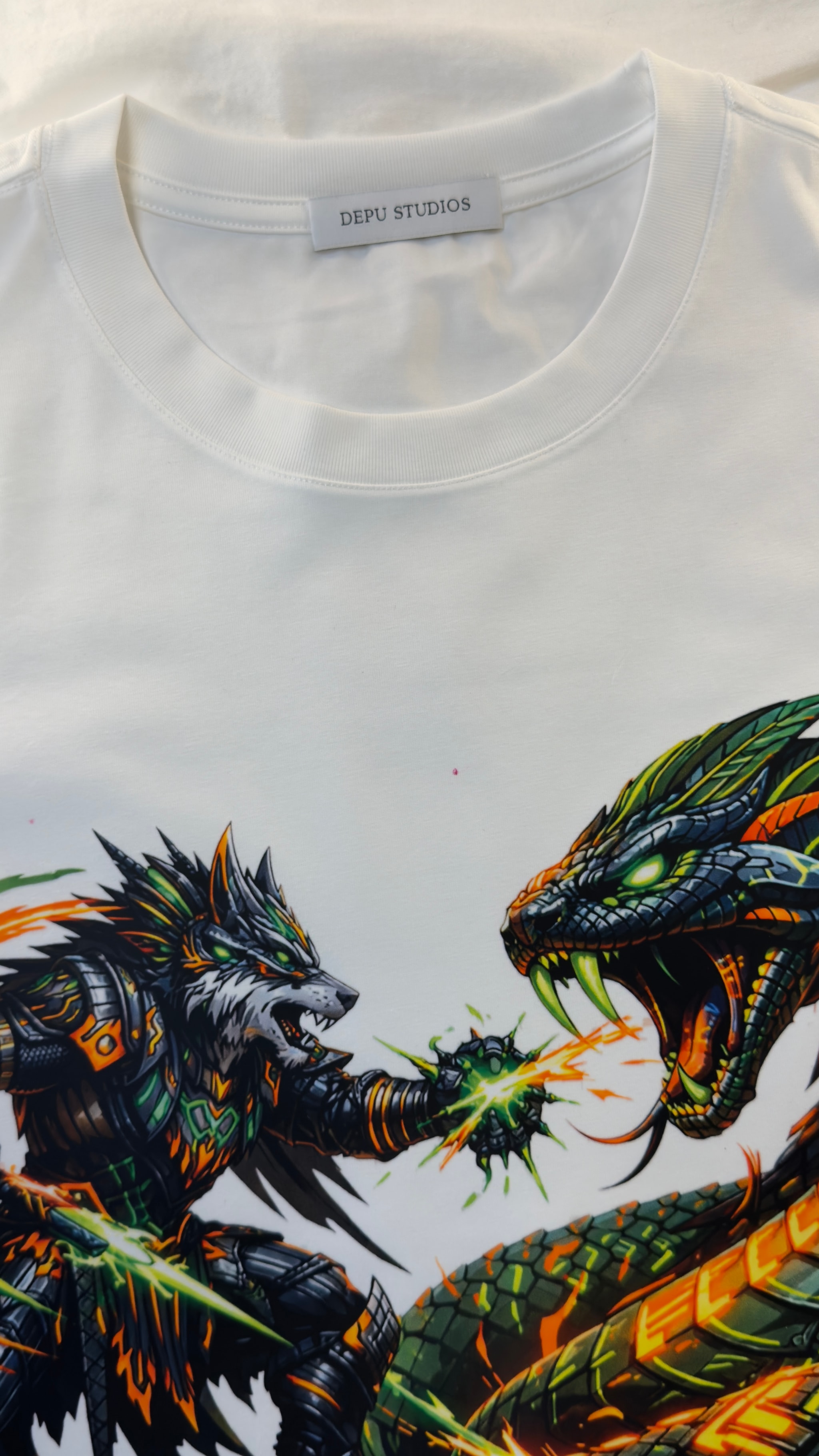 SERPENT WAR — Alpha vs Venom Tee (Sand Edition) - Image 1