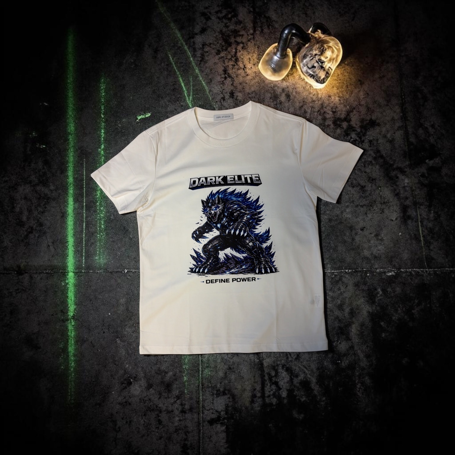 DARK ELITE — Define Power Tee (White Edition) - Image 1