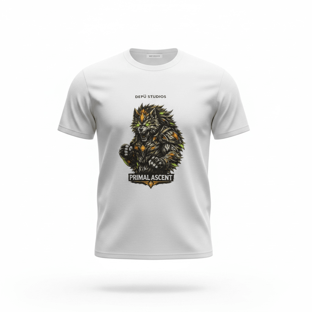 PRIMAL ASCENT — Alpha Evolution Tee (White Edition) - Image 1