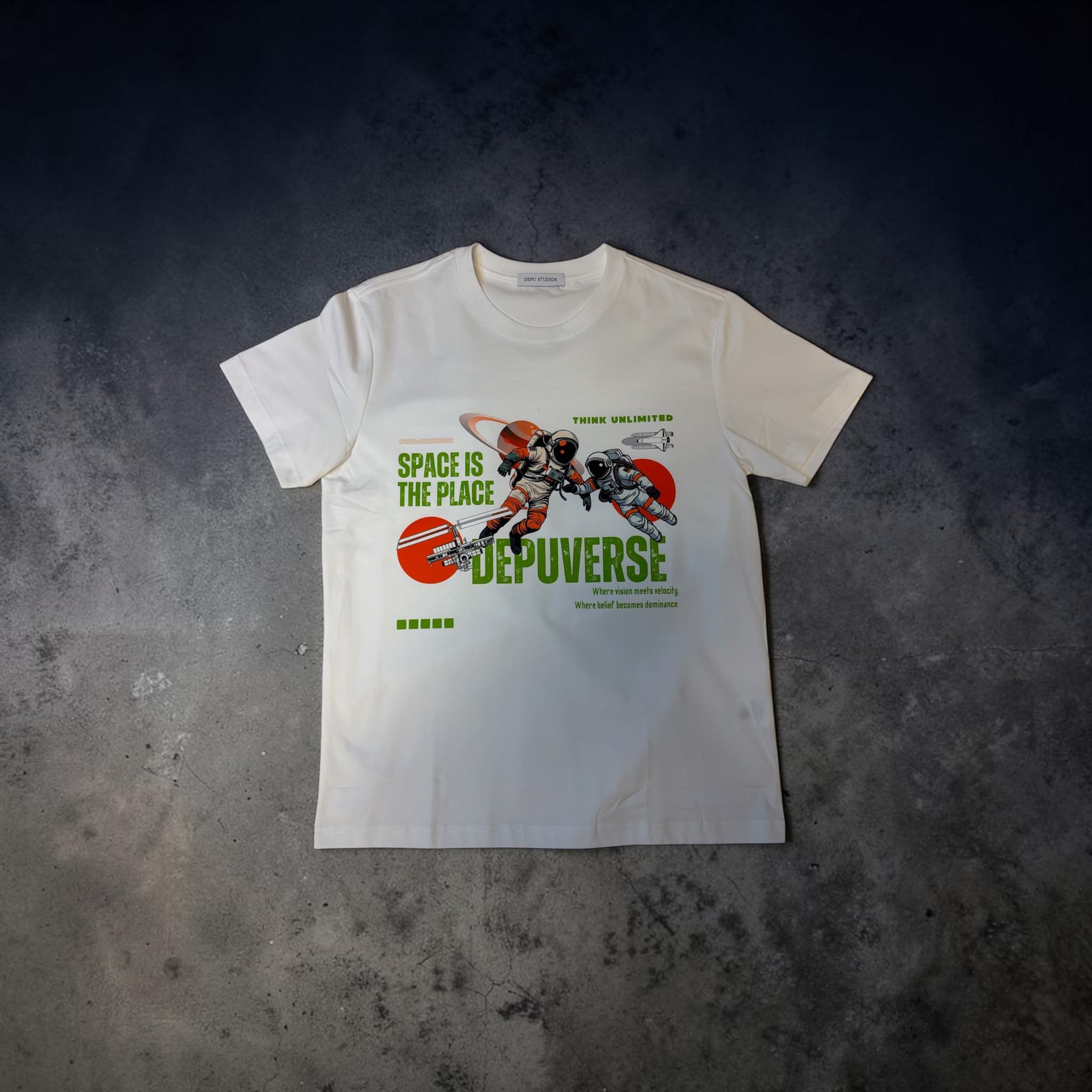 DEPUVERSE — Space Is The Place Tee (White Edition) - Image 2