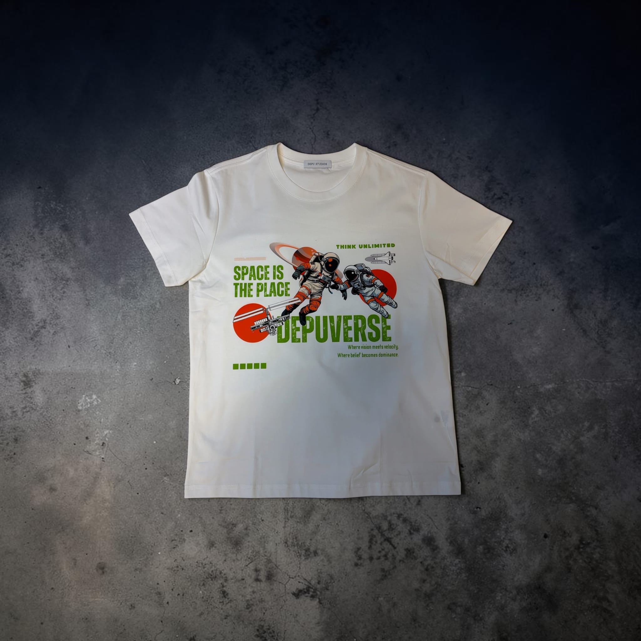 DEPUVERSE — Space Is The Place Tee (White Edition) - Image 2