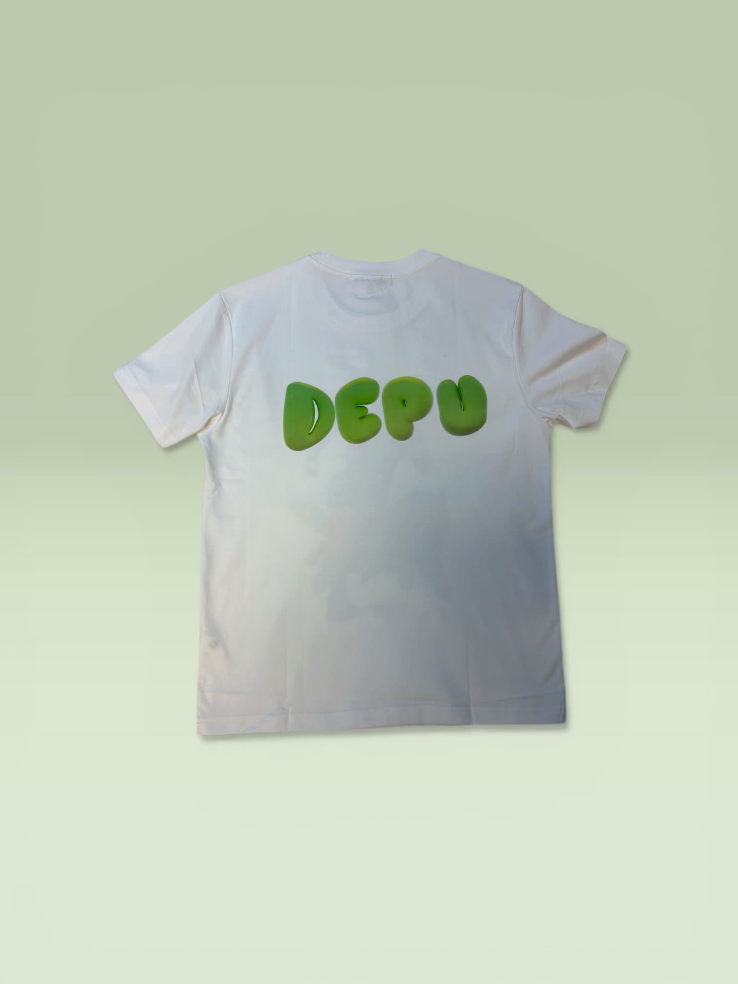 DEPÜ CORE — Neon Bubble Logo Tee (White Edition) - Image 3