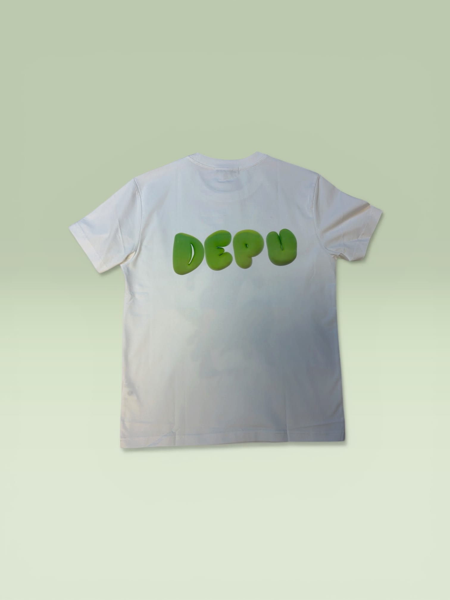 DEPÜ CORE — Neon Bubble Logo Tee (White Edition) - Image 3