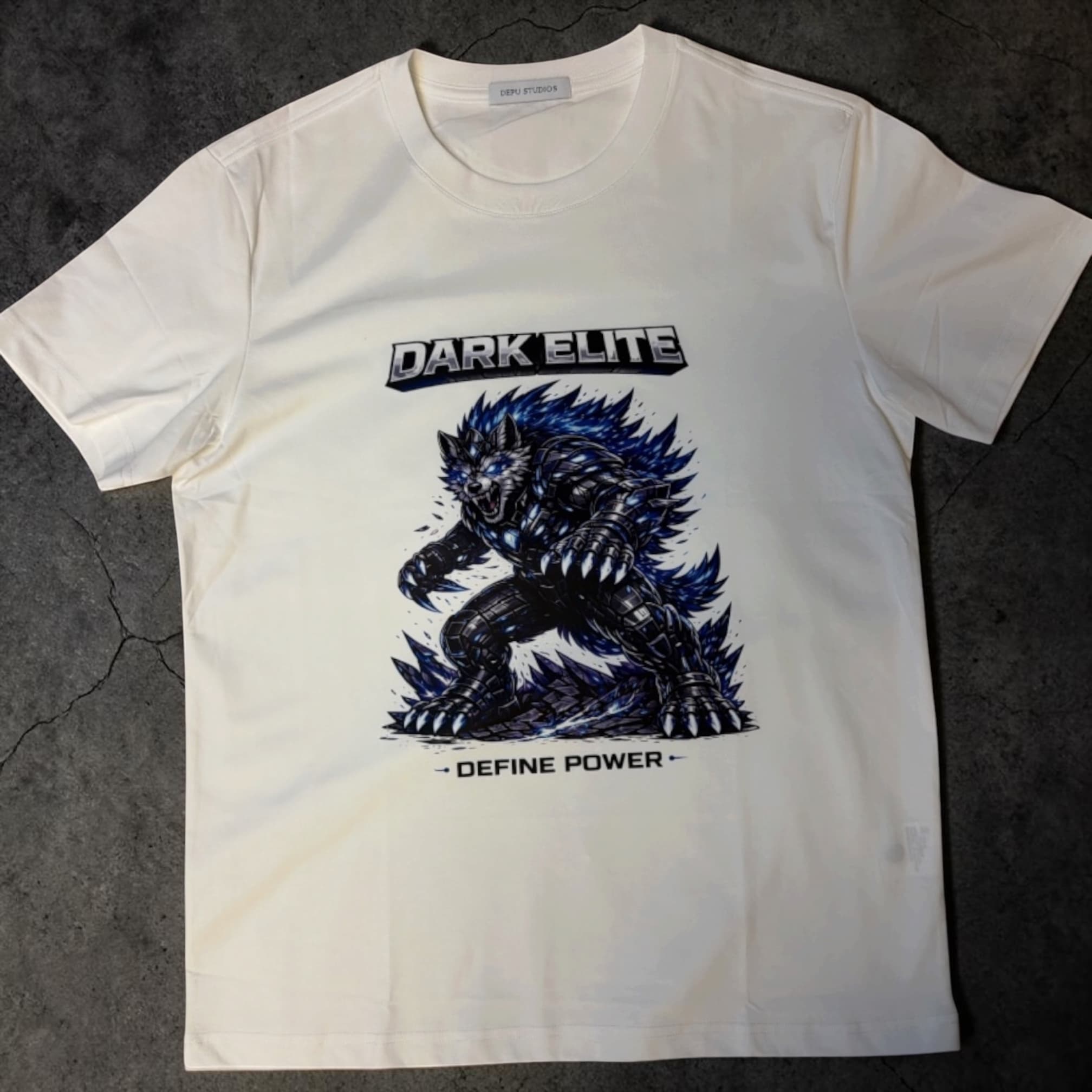DARK ELITE — Define Power Tee (White Edition) - Image 2