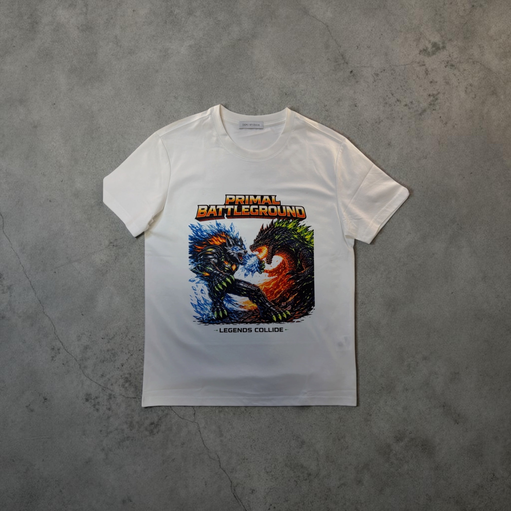 DEPÜ // PRIMAL BATTLEGROUND TEE - Image 1