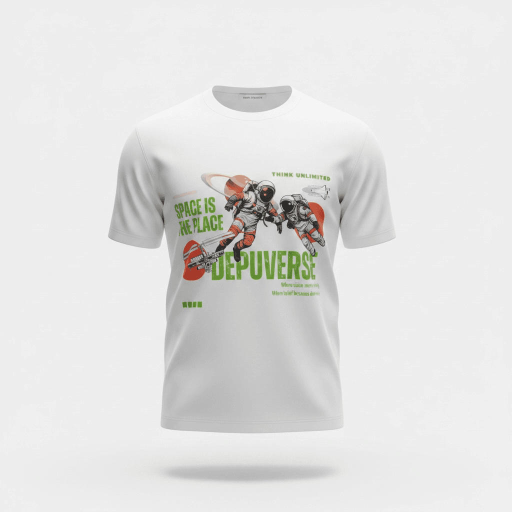 DEPUVERSE — Space Is The Place Tee (White Edition) - Image 3